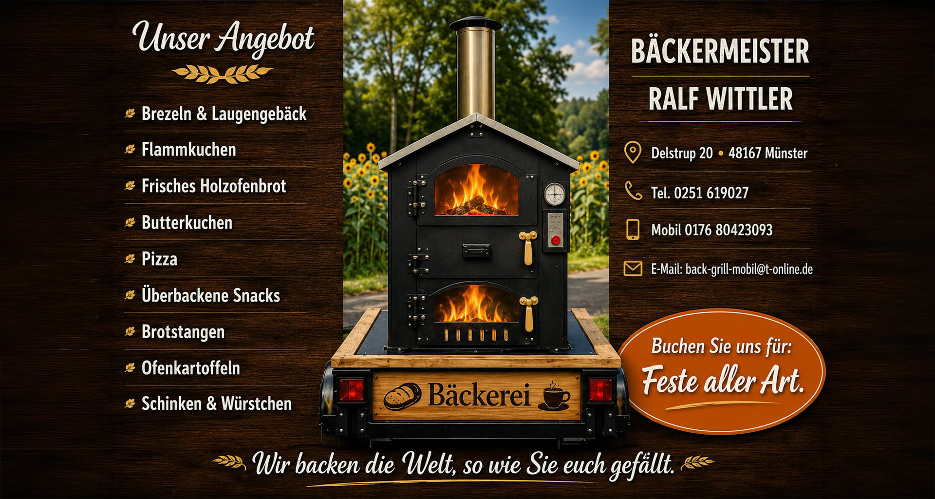 Ralf Wittler Der mobile Holzbackofen - mein Angebot